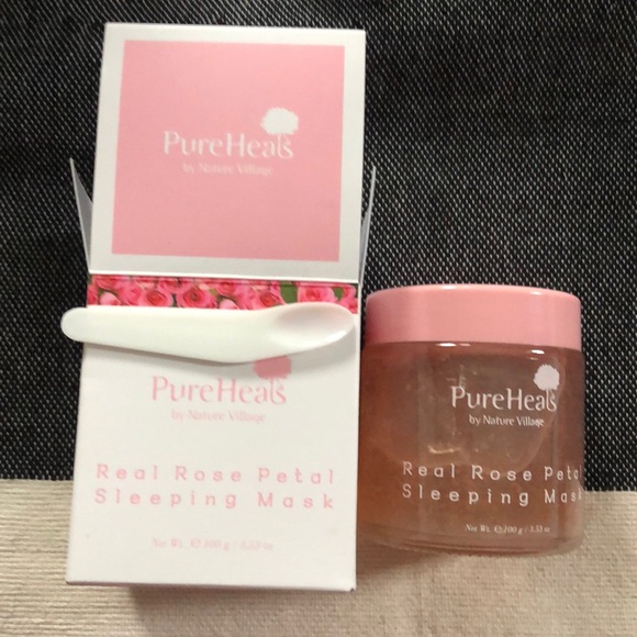 PureHeals by Nature Village Real Rose Petal Sleeping Mask 100g - Picture 1 of 8